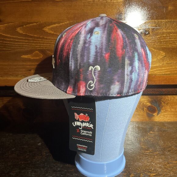 Rear Grassroots California Grateful Dead Jerry Garcia SnapBack Hat New With Tag - Picture 5 of 7